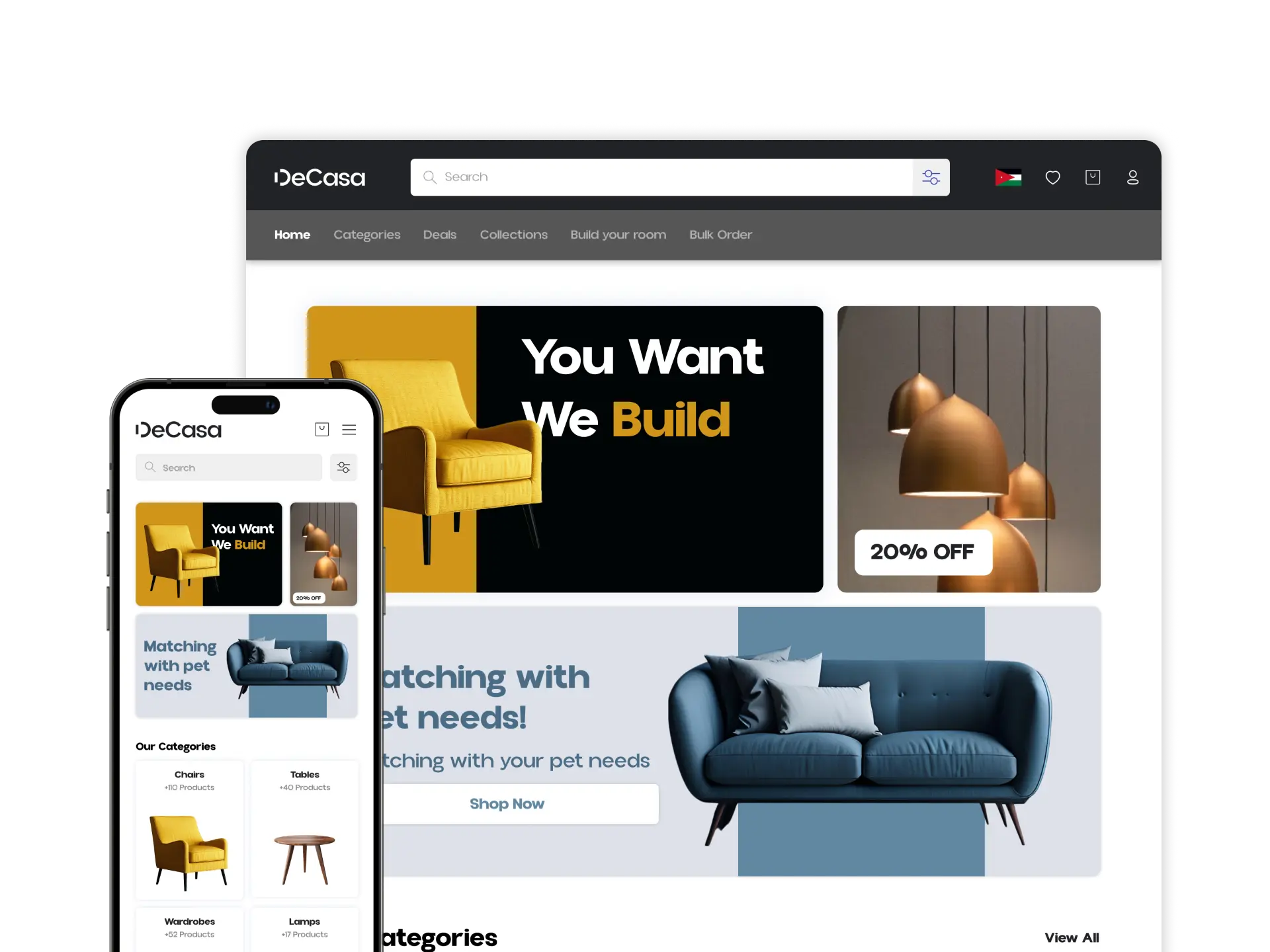 Decasa interface design by Stroom Studio, view 2