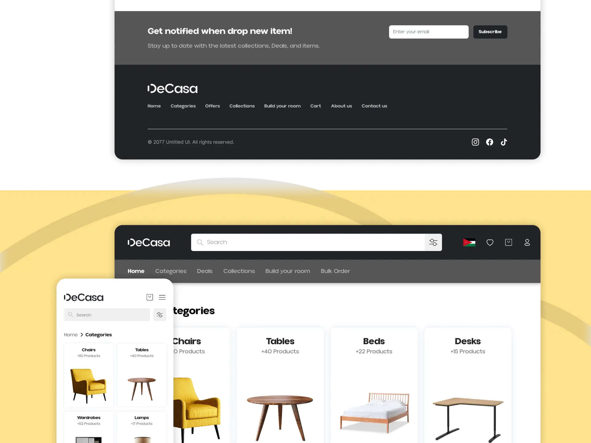 Decasa interface design by Stroom Studio, view 7