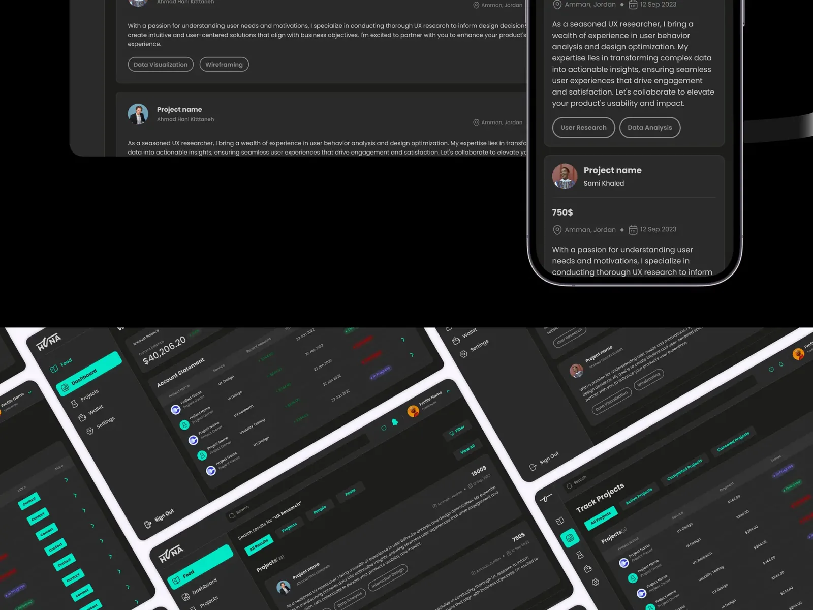 Huna interface design by Stroom Studio, view 12