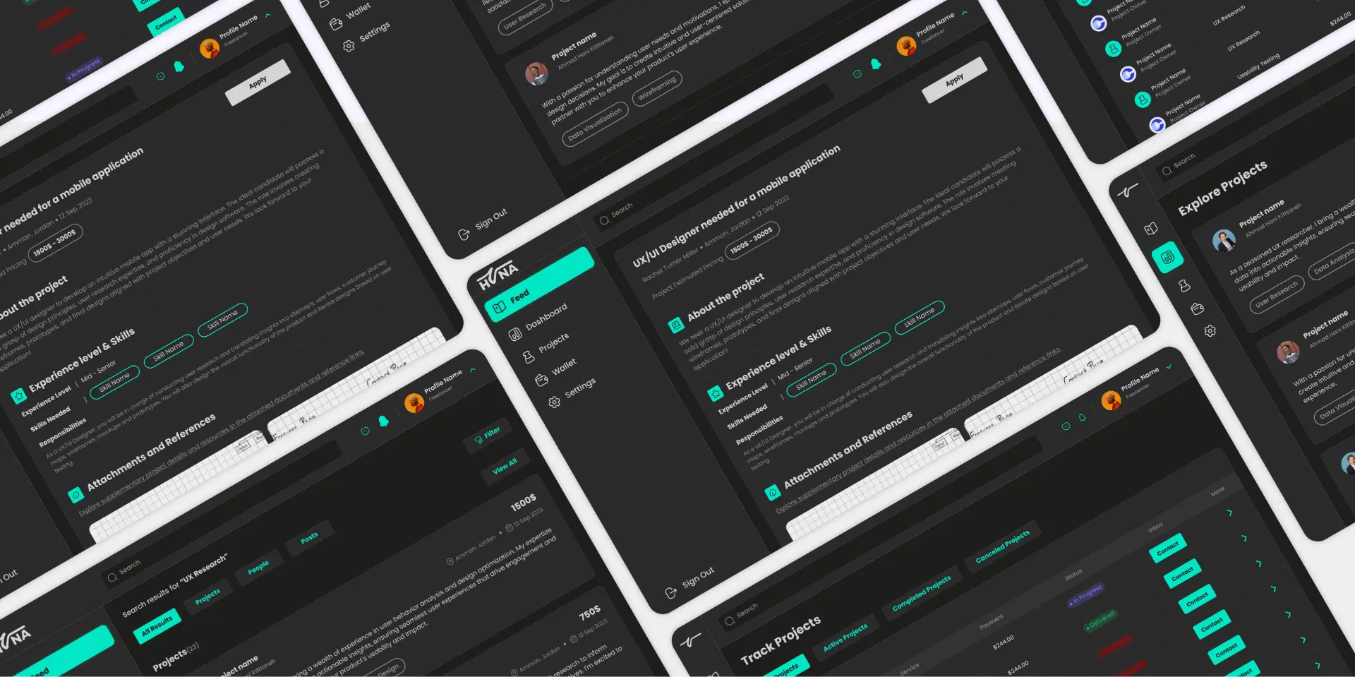 Huna interface design by Stroom Studio, view 13