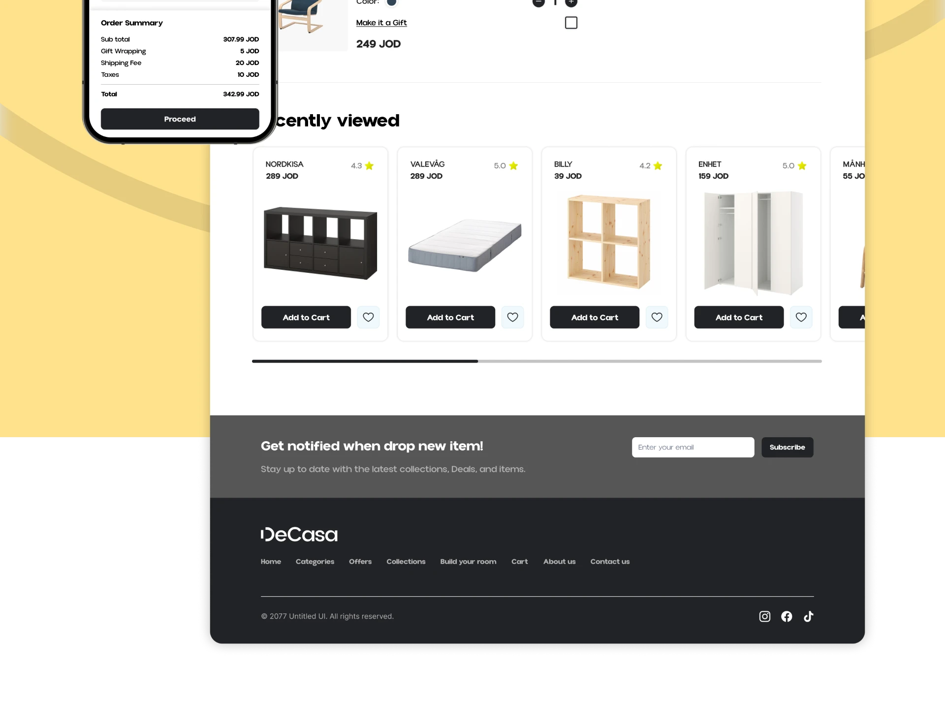 Decasa interface design by Stroom Studio, view 11