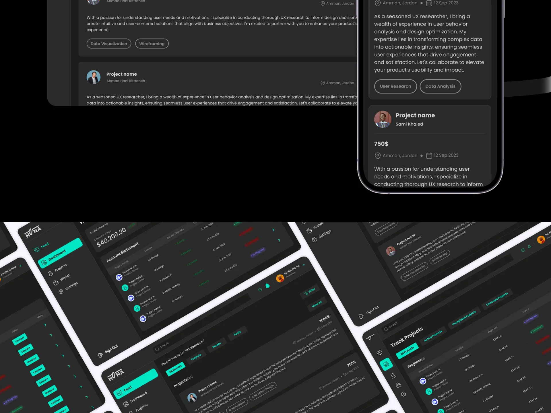 Huna interface design by Stroom Studio, view 12