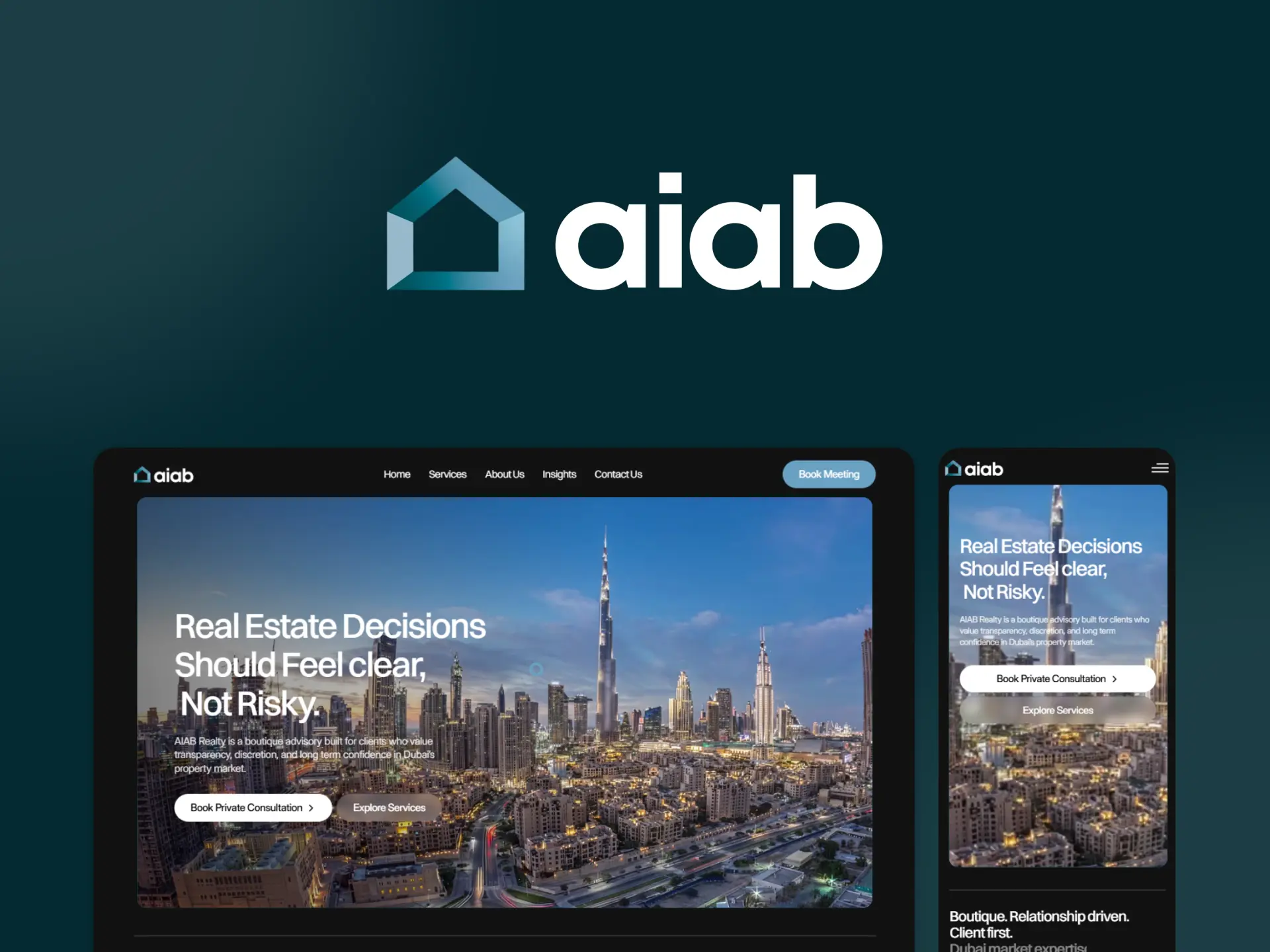 AIAB Realty project by Stroom Studio