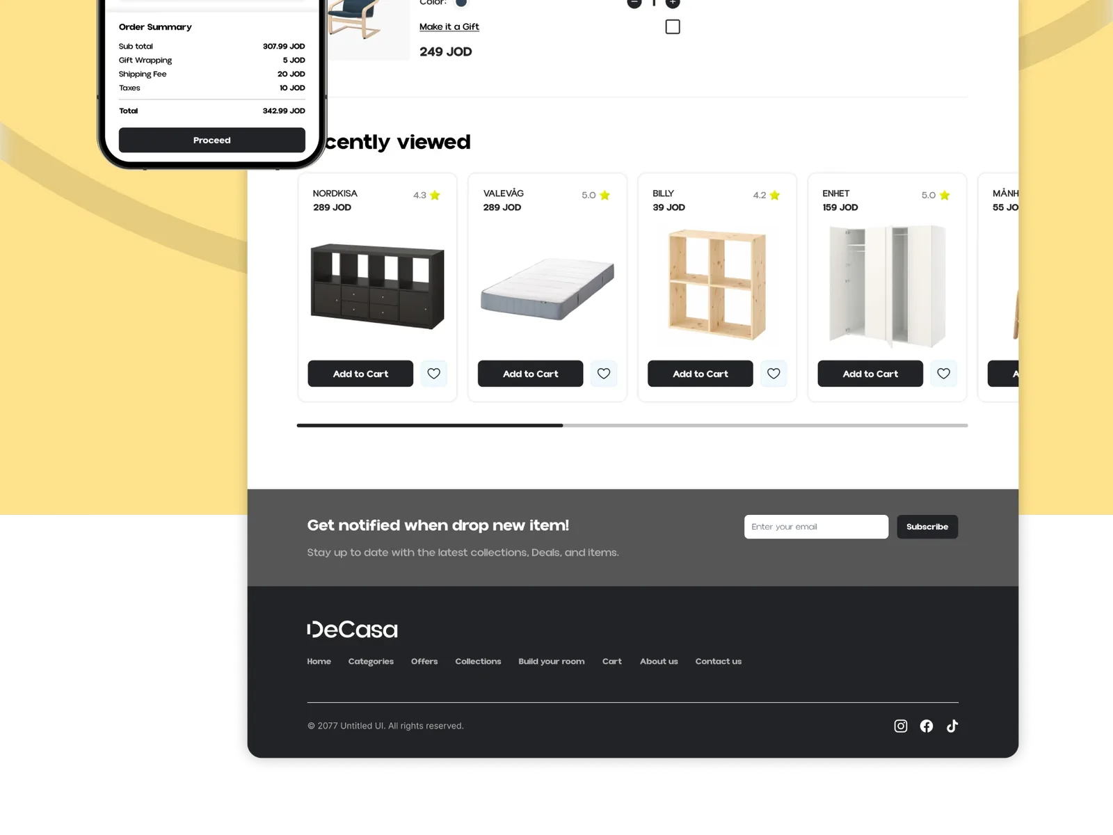 Decasa interface design by Stroom Studio, view 11